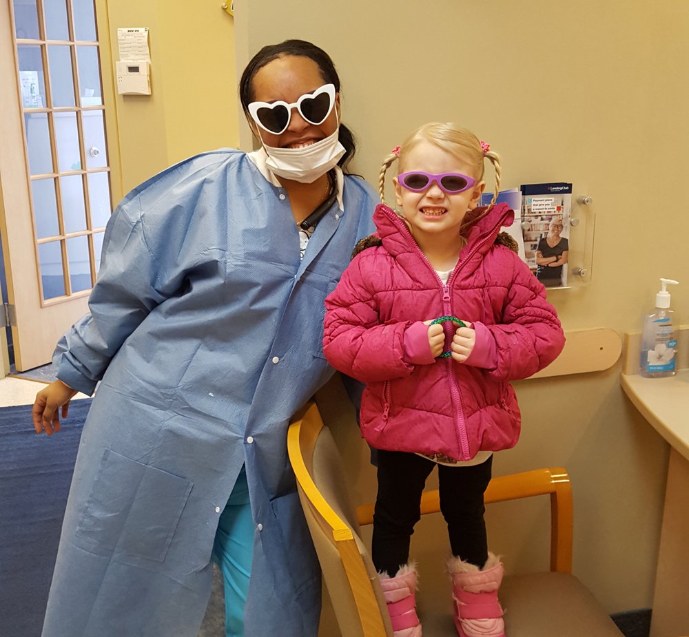 Dental Assistant with our Favorite Little Patient in Livonia, Michigan